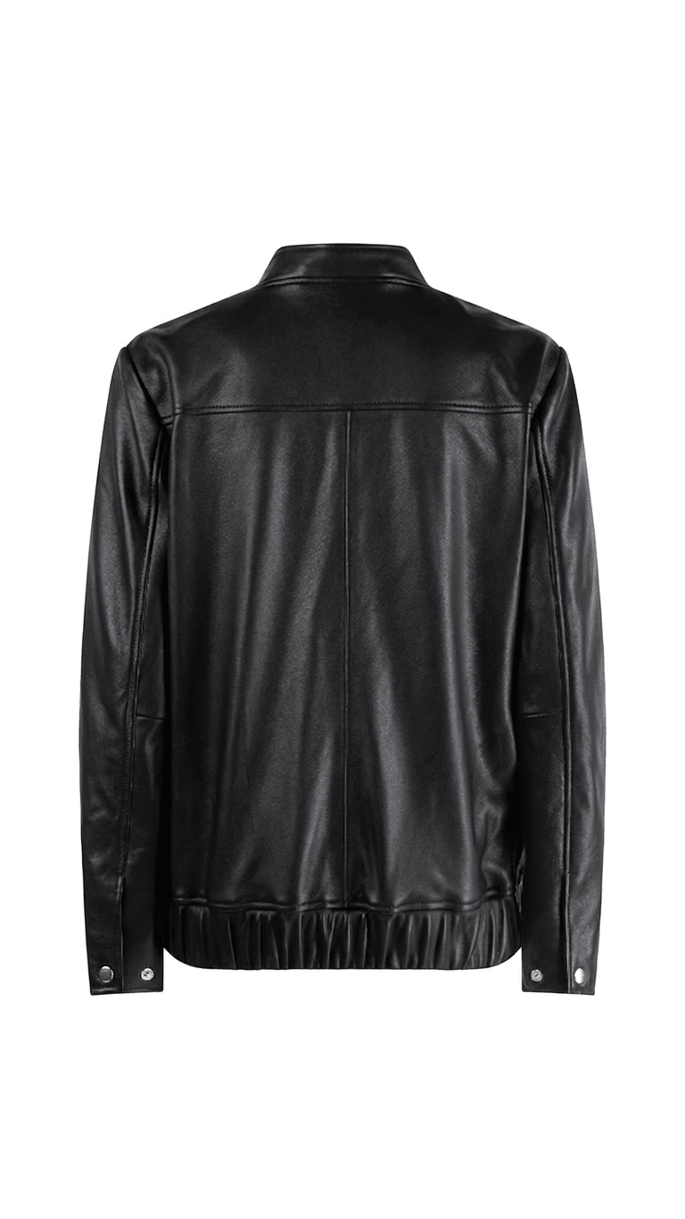 BOMBER LEATHER JACKET - OLIVIA SHEED