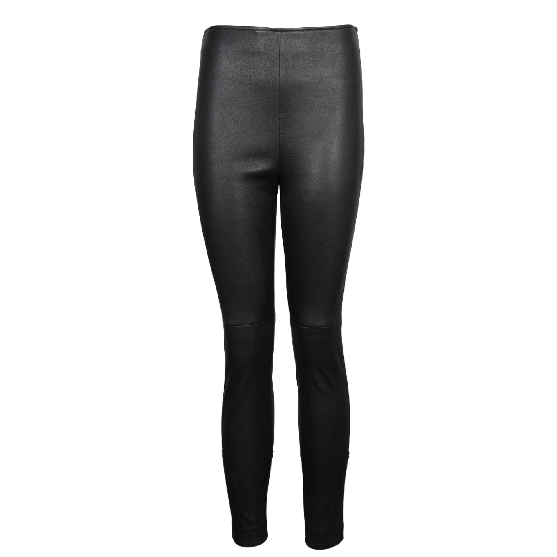 CIGARETTE STRETCH LEATHER PANT - OLIVIA SHEED
