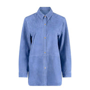 CORNFLOWER SUEDE SHIRT - OLIVIA SHEED