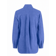 CORNFLOWER SUEDE SHIRT - OLIVIA SHEED