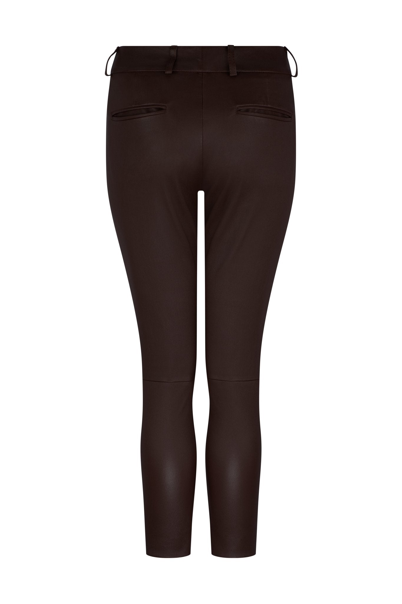 ESPRESSO STRETCH LEATHER BOYFRIEND - OLIVIA SHEED