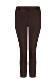 ESPRESSO STRETCH LEATHER BOYFRIEND - OLIVIA SHEED