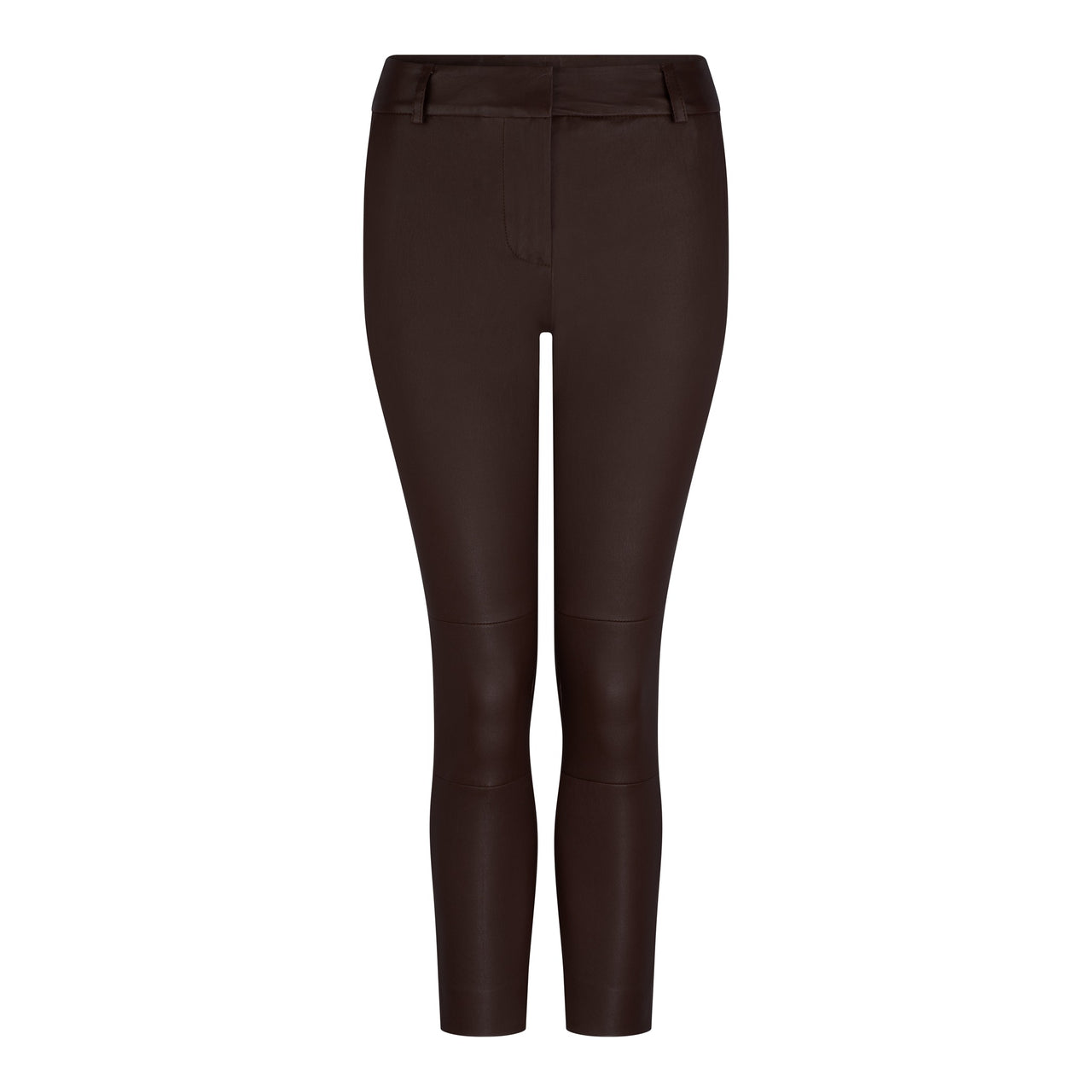 ESPRESSO STRETCH LEATHER BOYFRIEND