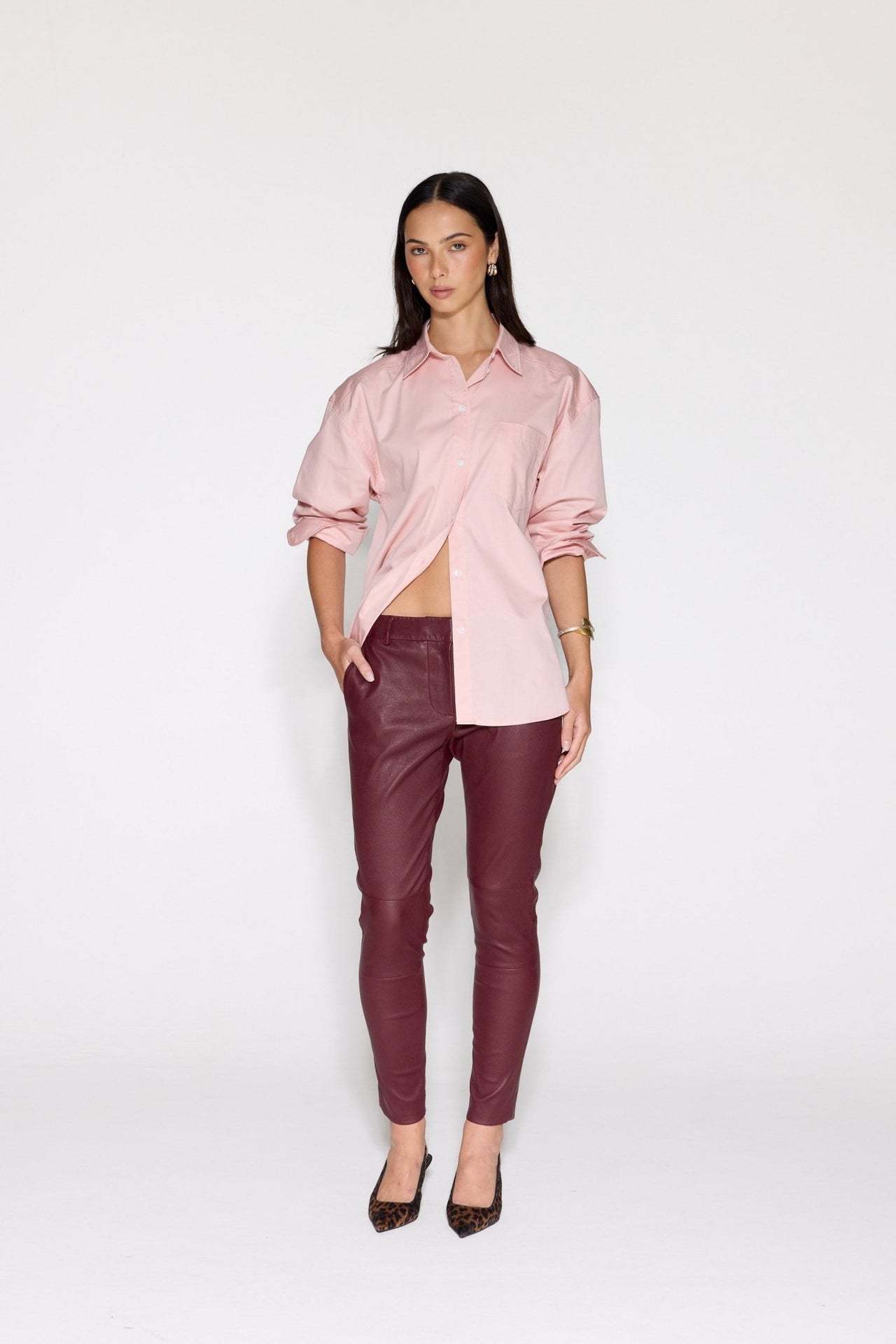 MULBERRY STRETCH LEATHER BOYFRIEND - OLIVIA SHEED