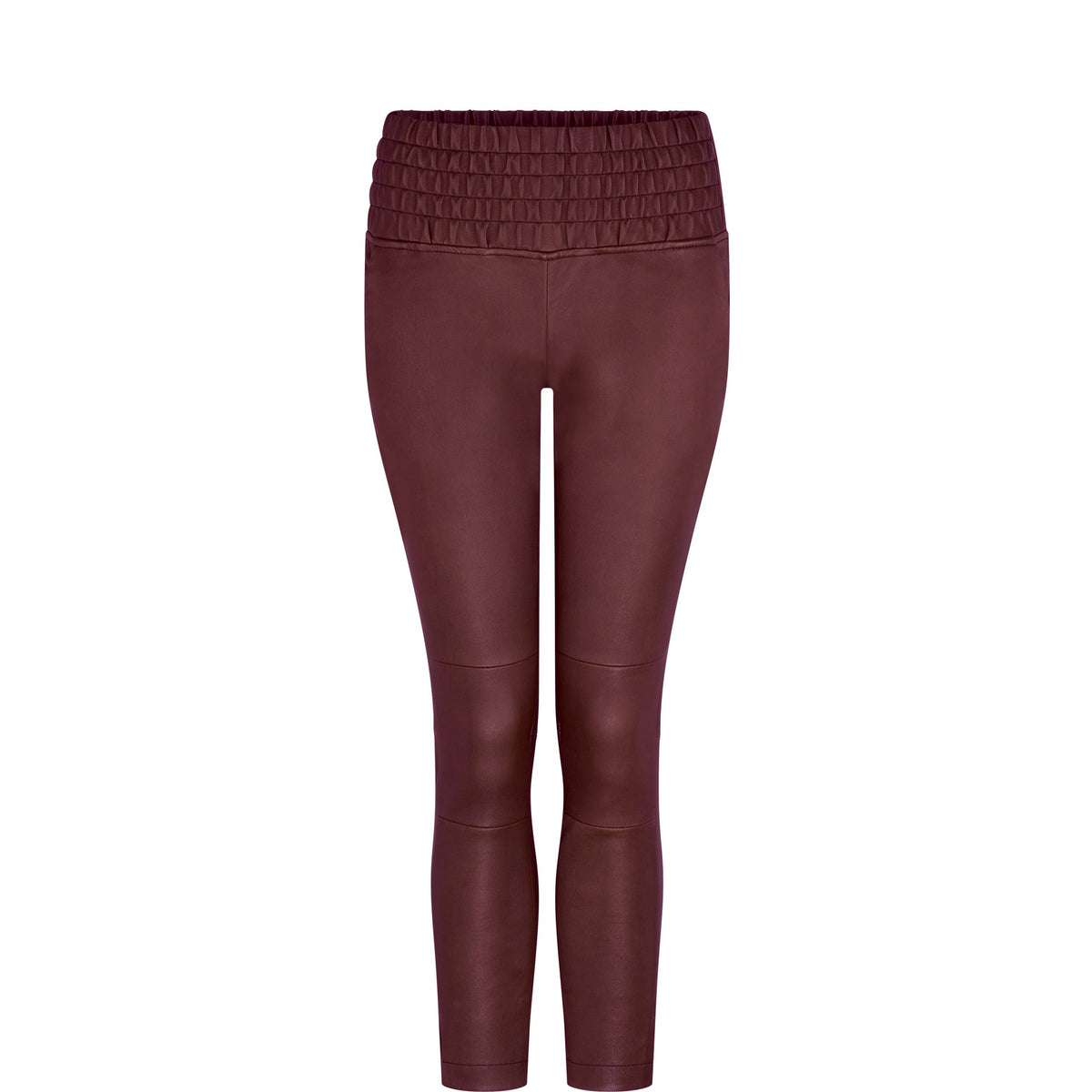 MULBERRY STRETCH LEATHER JOGGER - OLIVIA SHEED
