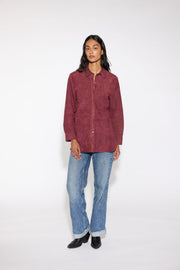 MULBERRY SUEDE SHIRT - OLIVIA SHEED