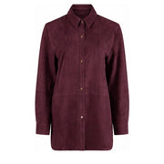 MULBERRY SUEDE SHIRT - OLIVIA SHEED