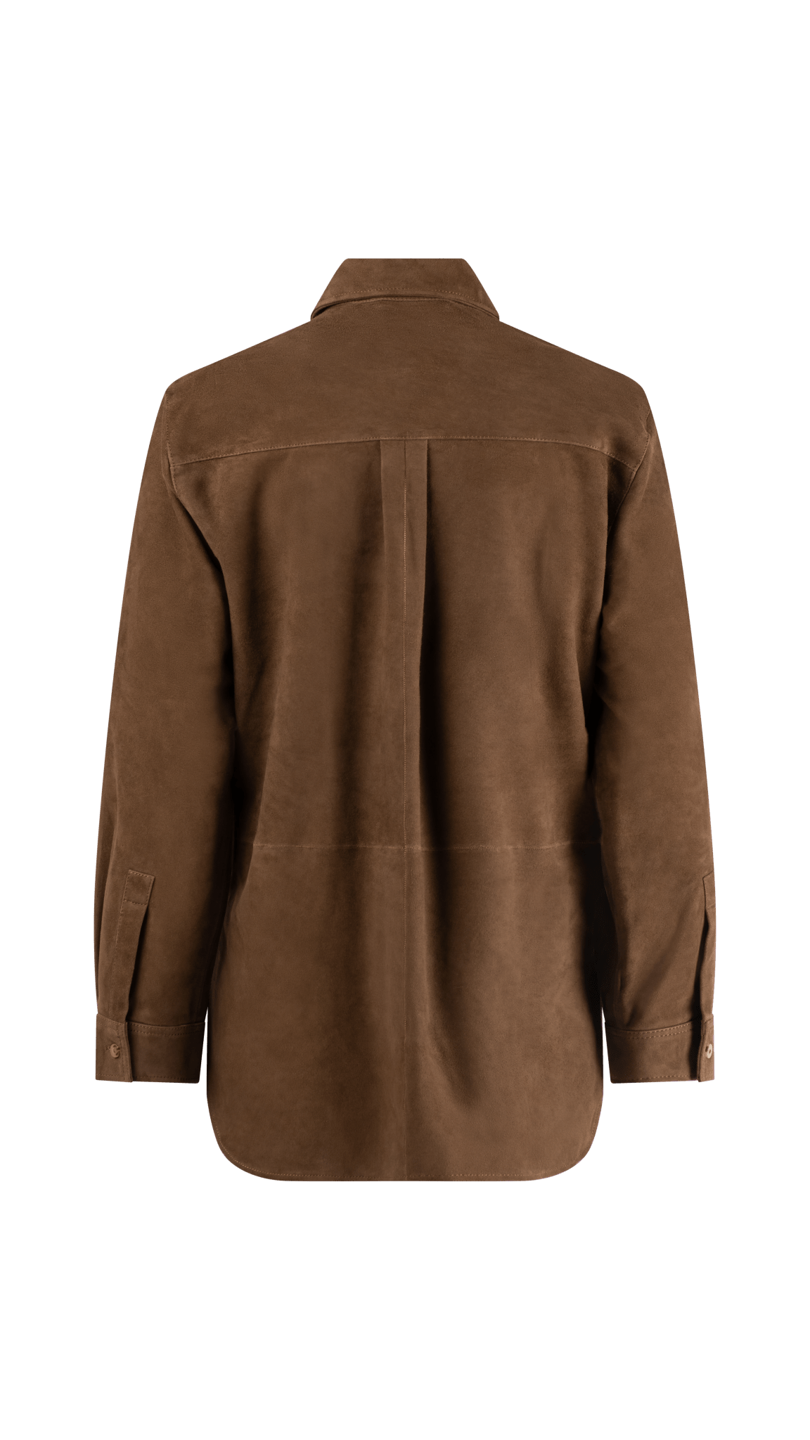 PECAN SUEDE SHIRT - OLIVIA SHEED