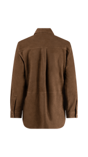 PECAN SUEDE SHIRT - OLIVIA SHEED