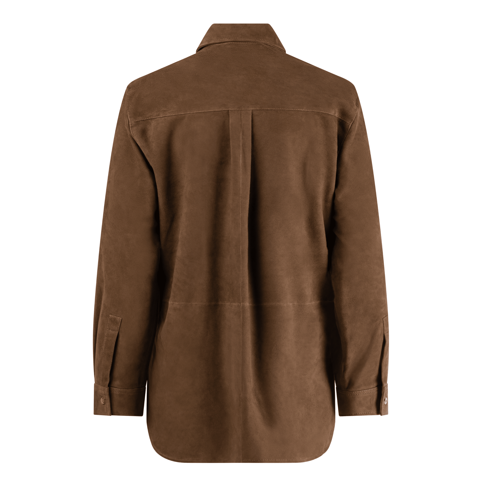 PECAN SUEDE SHIRT - OLIVIA SHEED