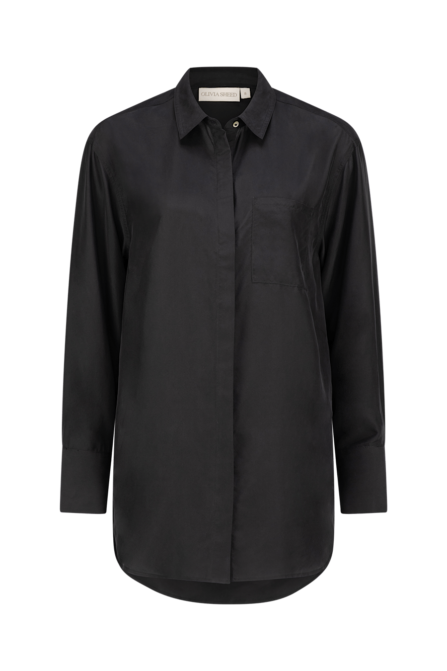 RUE SILK SHIRT BLACK - OLIVIA SHEED