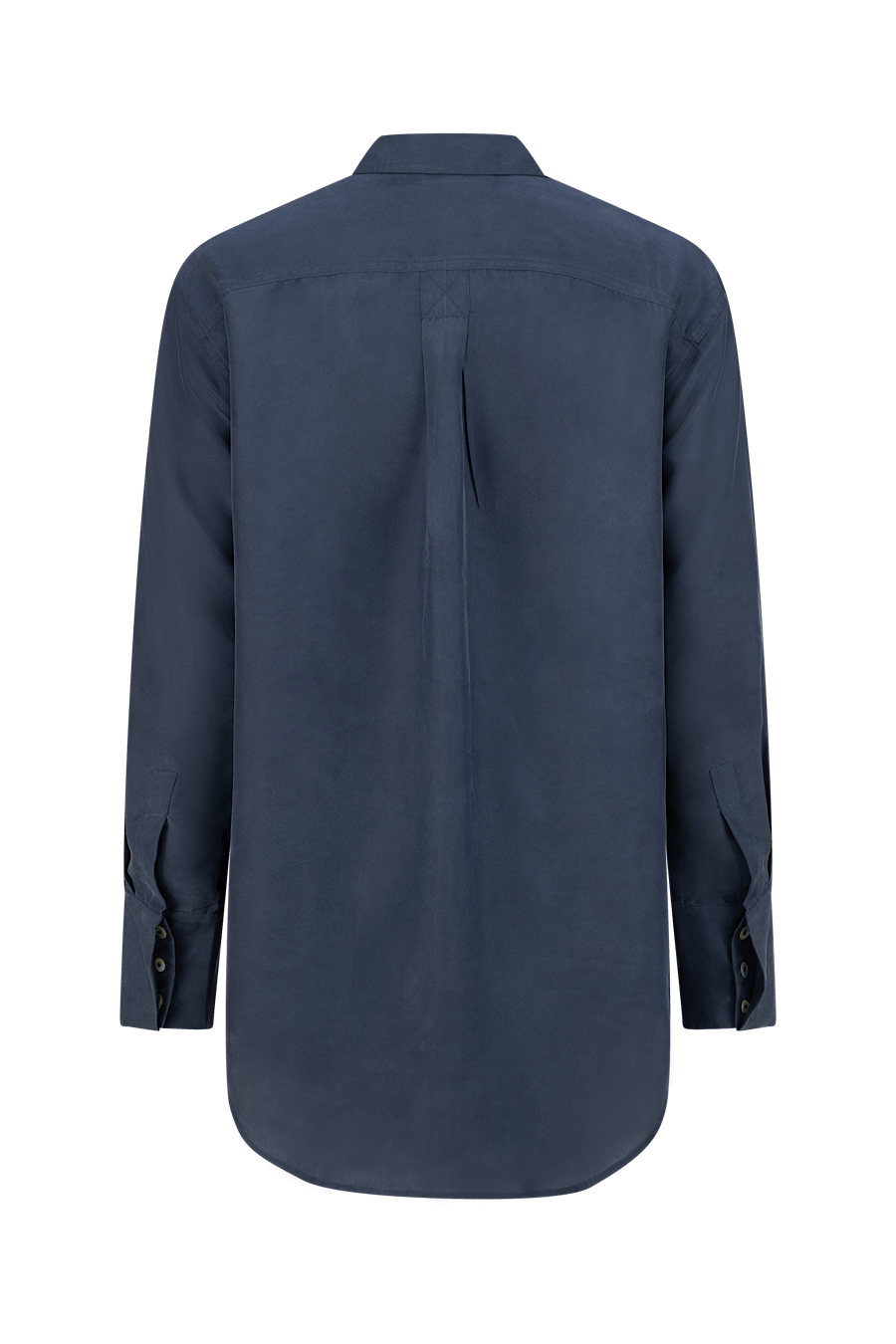 RUE SILK SHIRT NAVY - OLIVIA SHEED
