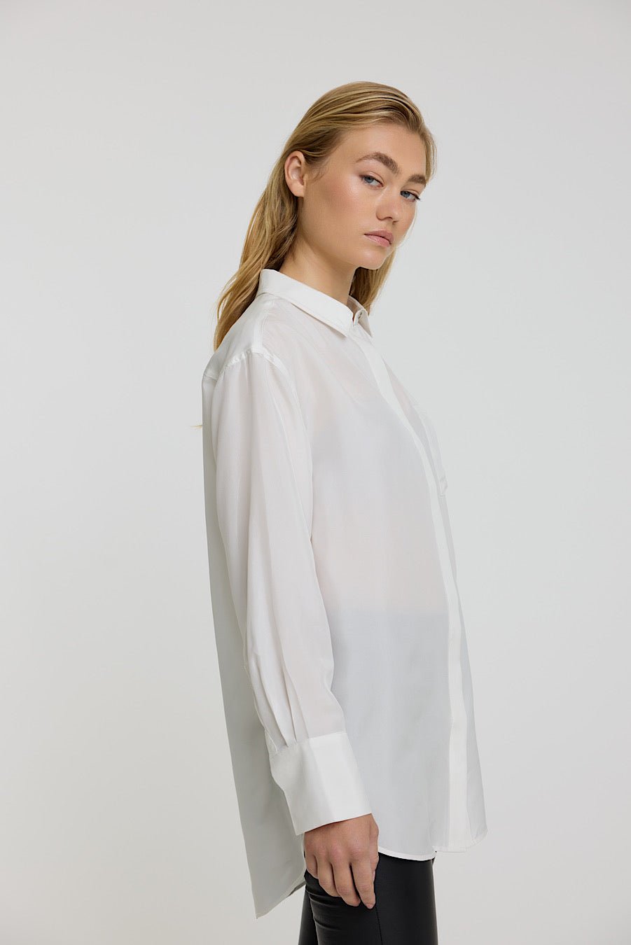 RUE SILK SHIRT WHITE - OLIVIA SHEED