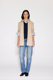 SAND SUEDE SHIRT - OLIVIA SHEED