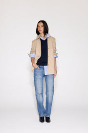 SAND SUEDE SHIRT - OLIVIA SHEED