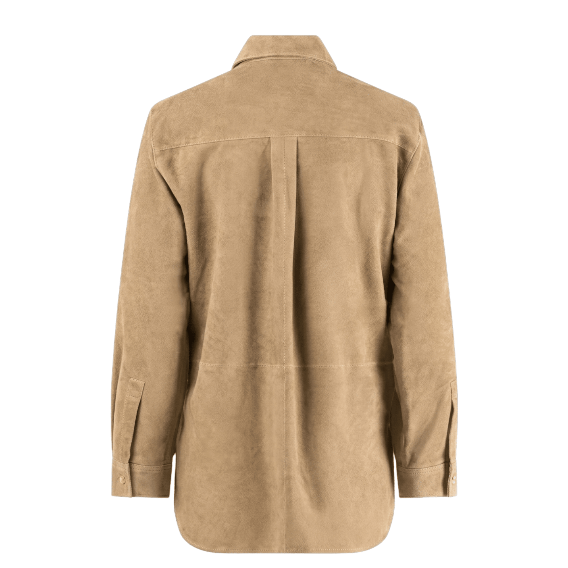 SAND SUEDE SHIRT - OLIVIA SHEED