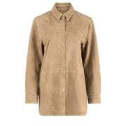SAND SUEDE SHIRT - OLIVIA SHEED