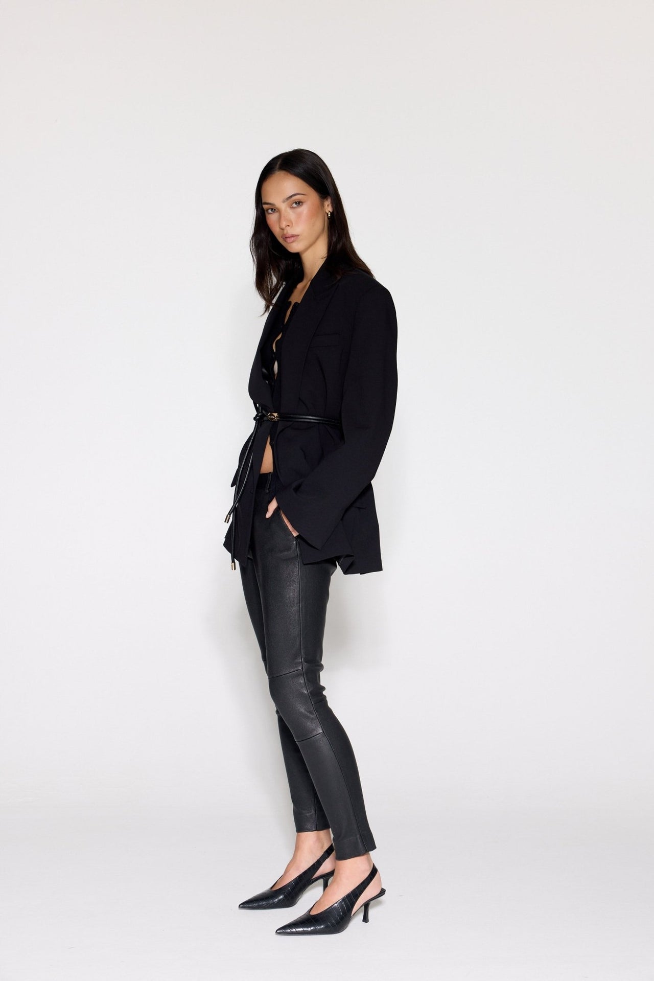 STRETCH LEATHER BOYFRIEND - OLIVIA SHEED