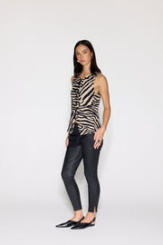 STRETCH LEATHER JOGGER - OLIVIA SHEED