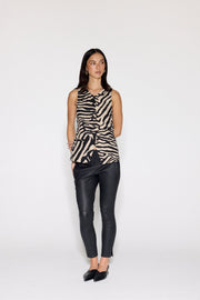 STRETCH LEATHER JOGGER - OLIVIA SHEED