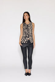 STRETCH LEATHER JOGGER - OLIVIA SHEED